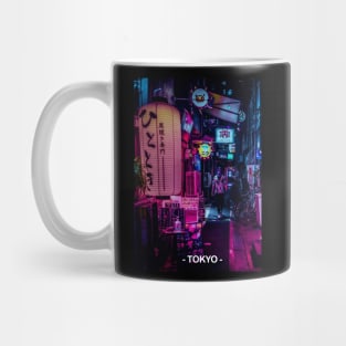 Tokyo Street Neon Synthwave Mug